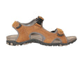 Brown - Back - Mountain Warehouse Mens Rock Shore Suede Sandals