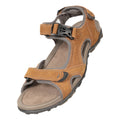 Brown - Front - Mountain Warehouse Mens Rock Shore Suede Sandals