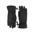 Black - Side - Mountain Warehouse Womens-Ladies Classic Waterproof Gloves