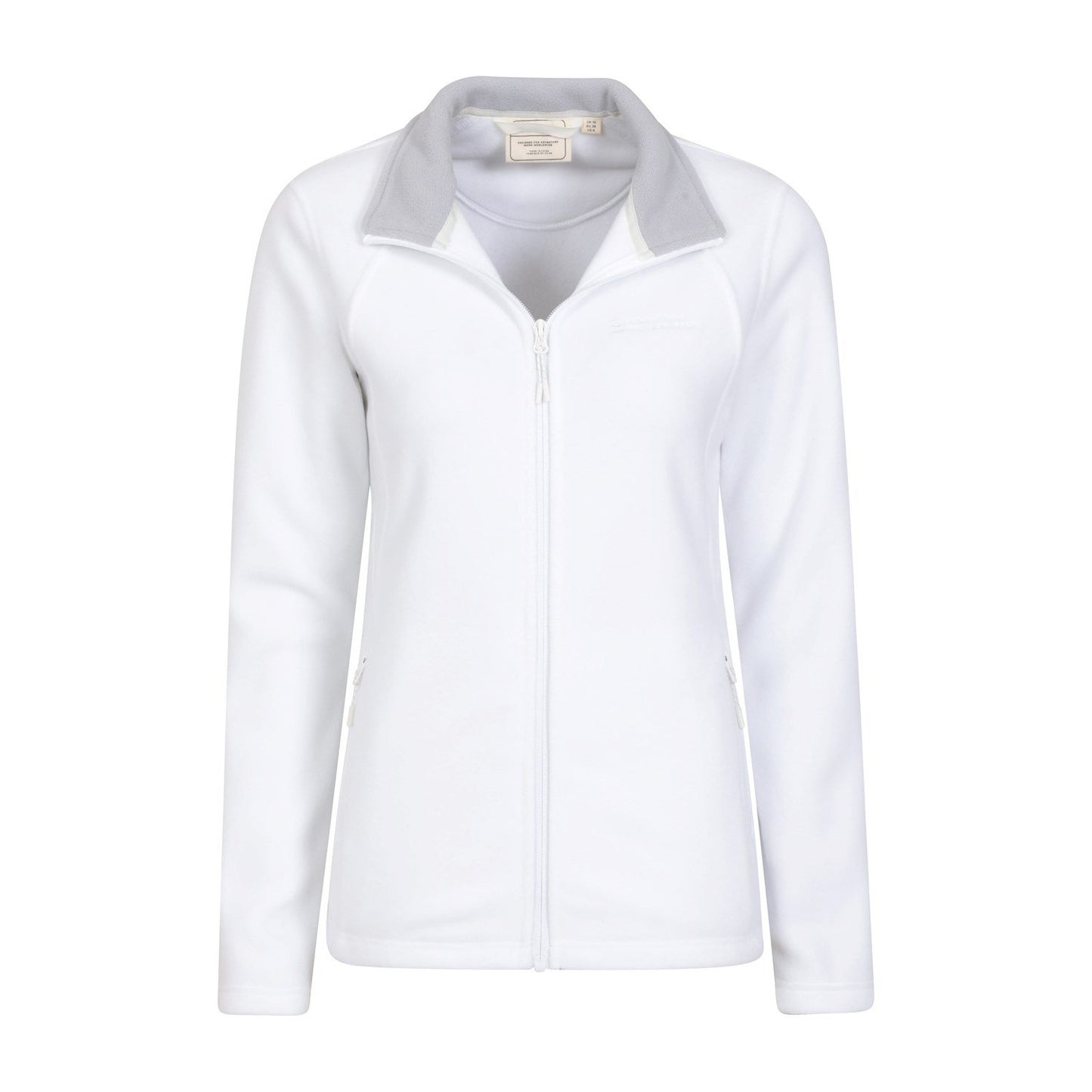White - Lifestyle - Mountain Warehouse Womens-Ladies Sky Full Zip Fleece Jacket