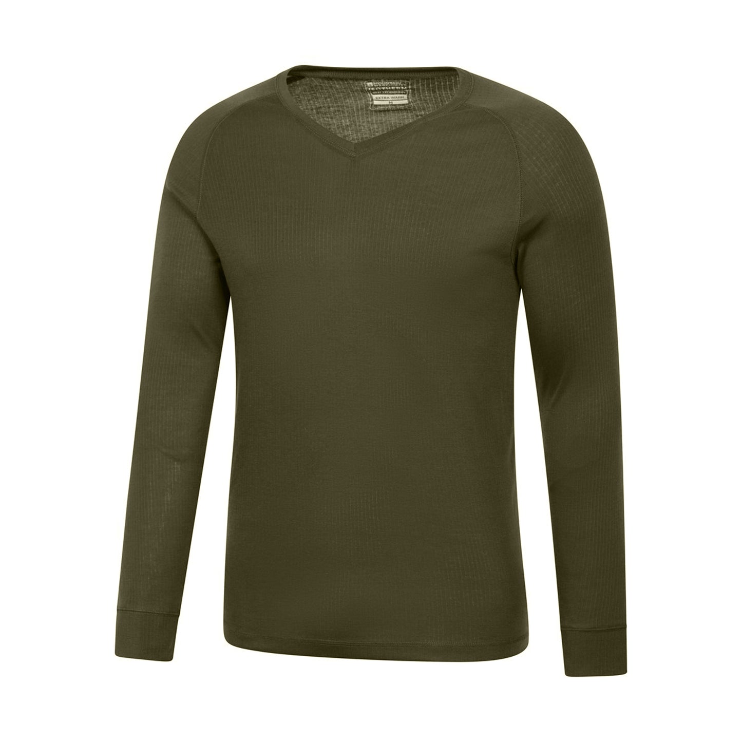 Khaki Green - Lifestyle - Mountain Warehouse Mens Talus V Neck Thermal Top