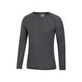 Grey - Back - Mountain Warehouse Mens Talus V Neck Thermal Top
