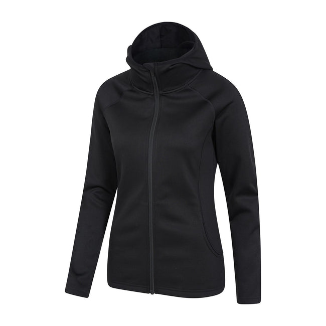 Black - Side - Mountain Warehouse Womens-Ladies Dynamic Chakra IsoCool Full Zip Hoodie