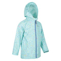 Teal - Lifestyle - Mountain Warehouse Childrens-Kids Raindrop Waterproof Jacket And Trousers Set