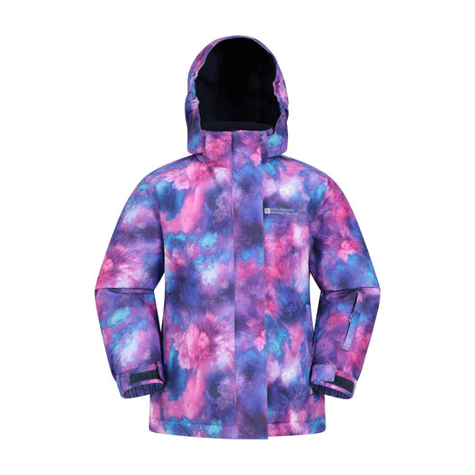 Purple - Front - Mountain Warehouse Childrens-Kids Snowdrop Ski Jacket