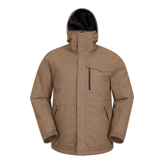 Tan - Front - Mountain Warehouse Mens Comet II Ski Jacket