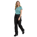 Black - Pack Shot - Mountain Warehouse Womens-Ladies Spray Waterproof Trousers