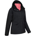 Black - Side - Mountain Warehouse Womens-Ladies Thunderstorm 3 in 1 Waterproof Jacket