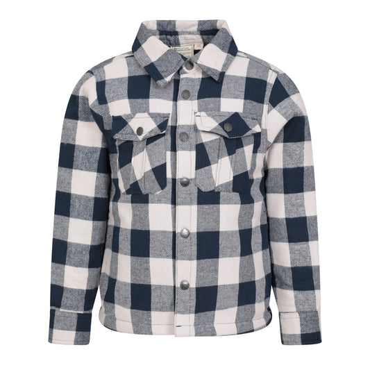 Navy - Front - Mountain Warehouse Childrens-Kids Orion Shirt Jacket