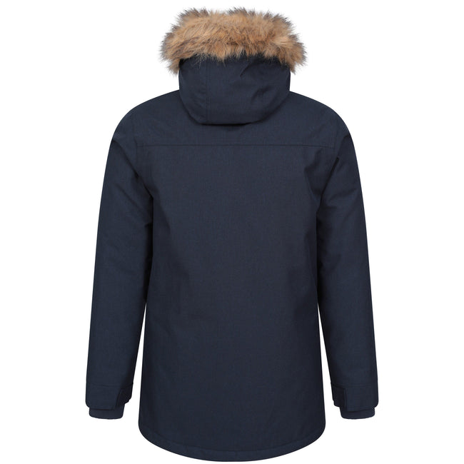 Navy - Back - Mountain Warehouse Mens Gorge II Long Jacket