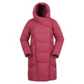 Burgundy - Front - Mountain Warehouse Womens-Ladies Cosy Extreme II Wrap Down Jacket
