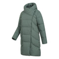 Khaki Green - Side - Mountain Warehouse Womens-Ladies Cosy Extreme II Wrap Down Jacket