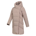 Taupe - Side - Mountain Warehouse Womens-Ladies Cosy Extreme II Wrap Down Jacket