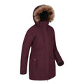 Burgundy - Lifestyle - Mountain Warehouse Womens-Ladies Tarka II Long Padded Jacket