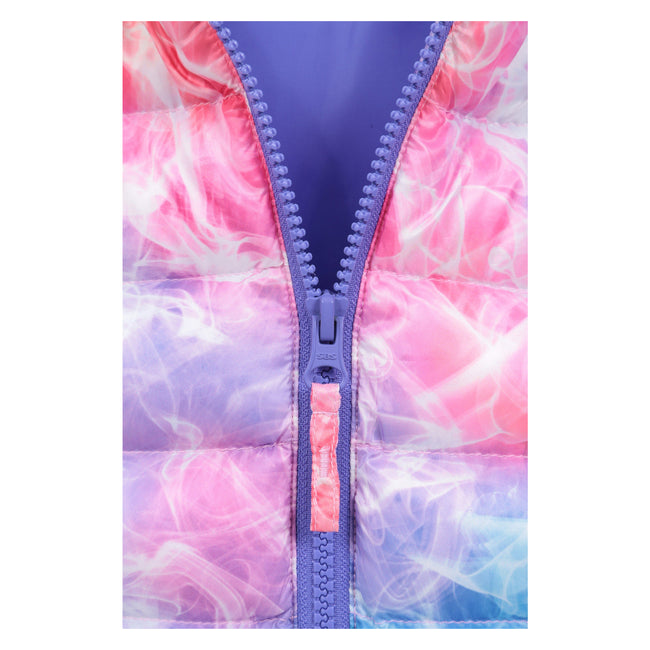 Pink - Side - Mountain Warehouse Childrens-Kids Seasons Watercolour Padded Jacket