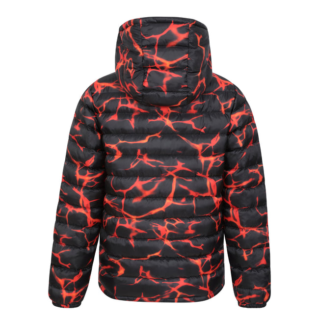 Burnt Orange - Back - Mountain Warehouse Childrens-Kids Seasons Watercolour Padded Jacket