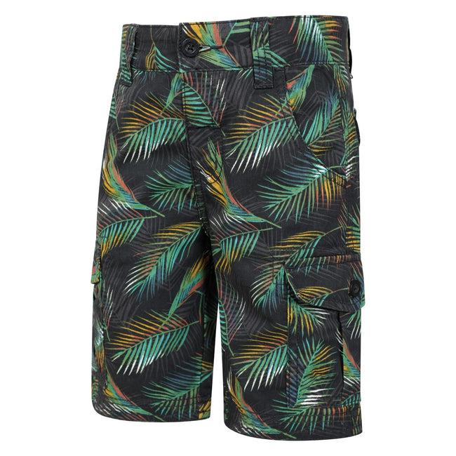 Green - Lifestyle - Mountain Warehouse Childrens-Kids Leaf Cargo Shorts
