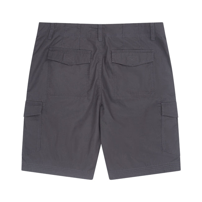 Charcoal - Back - Animal Mens Atlantis Organic Cargo Shorts