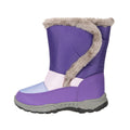 Purple - Side - Mountain Warehouse Childrens-Kids Caribou Adaptive Snow Boots
