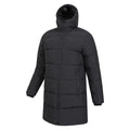 Black - Side - Mountain Warehouse Mens Vortex Longline Padded Jacket