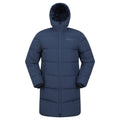 Navy - Front - Mountain Warehouse Mens Vortex Longline Padded Jacket