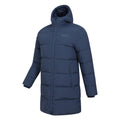 Navy - Side - Mountain Warehouse Mens Vortex Longline Padded Jacket