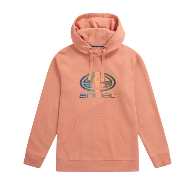 Pink - Front - Animal Womens-Ladies Maya Graphic Print Organic Hoodie