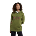Khaki Green - Front - Animal Womens-Ladies Maya Graphic Print Organic Hoodie