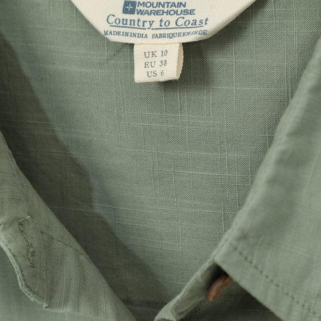 Light Khaki - Pack Shot - Mountain Warehouse Womens-Ladies Coconut Short-Sleeved Shirt