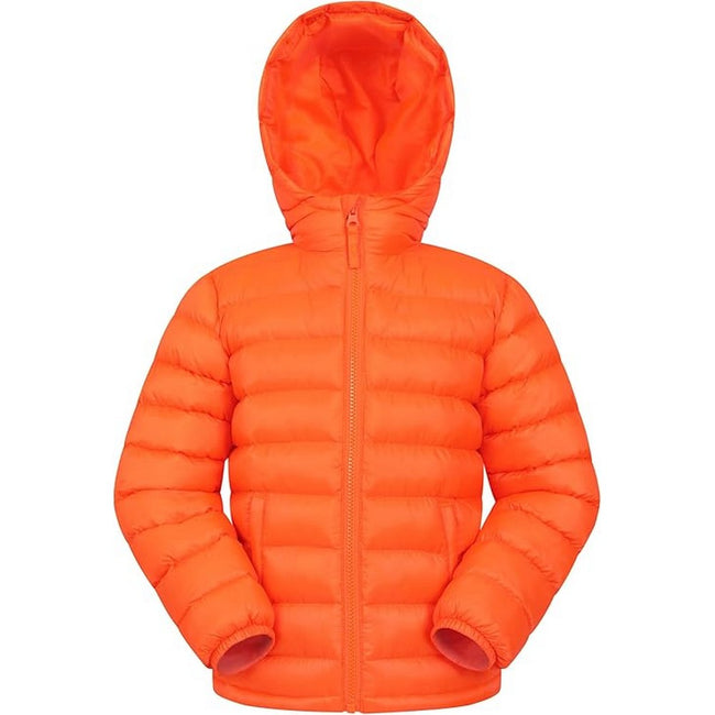 Neon Orange - Front - Mountain Warehouse Childrens-Kids Seasons II Padded Jacket