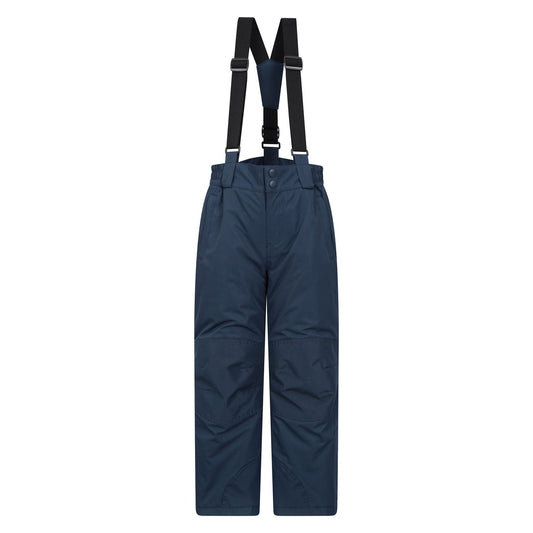 Dark Blue - Front - Mountain Warehouse Childrens-Kids Ski Jacket & Trousers Set