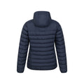 Navy - Back - Mountain Warehouse Womens-Ladies Faux Fur Lined Padded Jacket