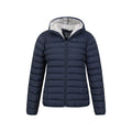 Navy - Pack Shot - Mountain Warehouse Womens-Ladies Faux Fur Lined Padded Jacket
