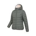Khaki Green - Side - Mountain Warehouse Womens-Ladies Faux Fur Lined Padded Jacket