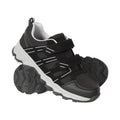 Jet Black - Front - Mountain Warehouse Childrens-Kids Cannonball Walking Shoes