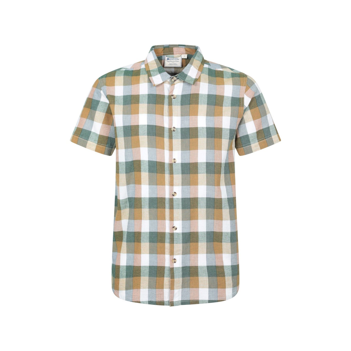 Bright Orange - Close up - Mountain Warehouse Mens Weekender Shirt
