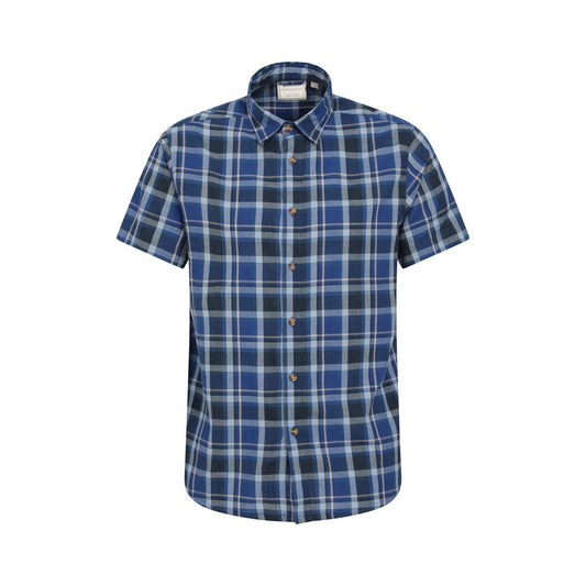 Bright Blue - Front - Mountain Warehouse Mens Weekender Shirt