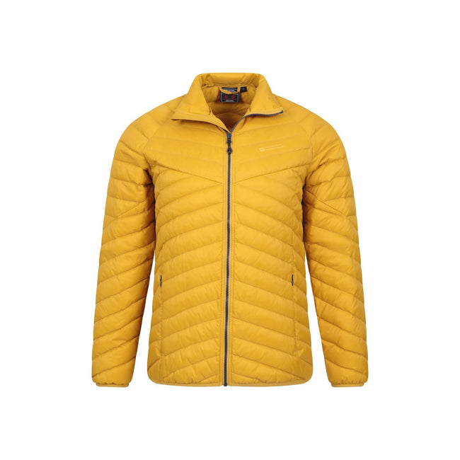 Yellow - Pack Shot - Mountain Warehouse Mens Stoke Extreme Down Padded Jacket