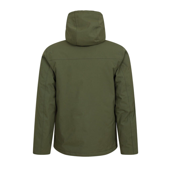 Green - Back - Mountain Warehouse Mens Coastline Borg Waterproof Jacket