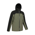 Khaki Green - Lifestyle - Mountain Warehouse Mens 3 Layer Waterproof Jacket