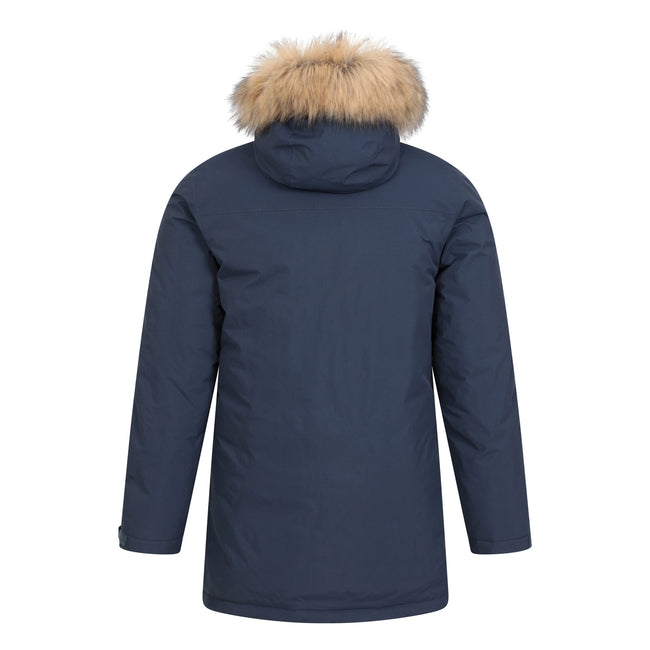 Navy - Back - Mountain Warehouse Mens Traverse Hybrid Waterproof Jacket