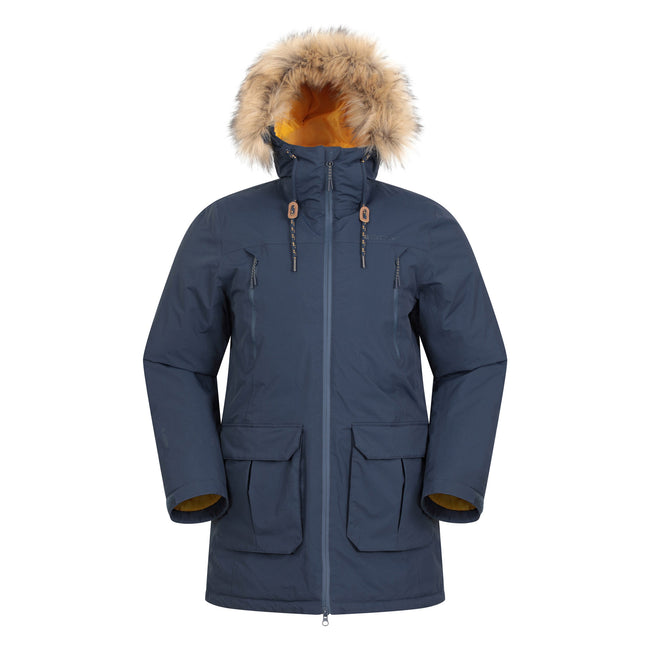 Navy - Front - Mountain Warehouse Mens Traverse Hybrid Waterproof Jacket