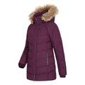 Purple - Side - Mountain Warehouse Womens-Ladies Isla II Long Down Jacket