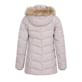 Beige - Side - Mountain Warehouse Womens-Ladies Isla II Long Down Jacket