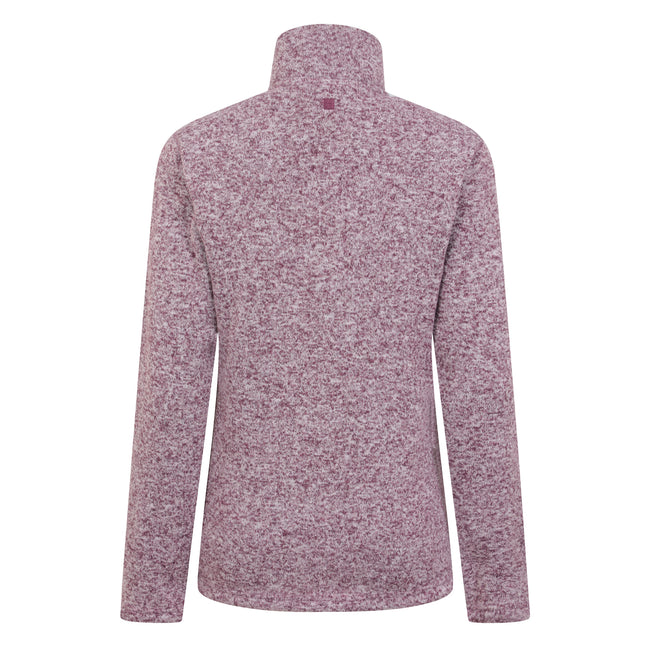 Burgundy - Back - Mountain Warehouse Womens-Ladies Idris Half Zip Fleece Top