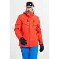 Red - Front - Mountain Warehouse Mens Galactic III Extreme Ski Jacket