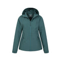 Teal - Pack Shot - Mountain Warehouse Womens-Ladies Vancouver II Waterproof Jacket