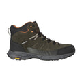 Khaki Green - Back - Mountain Warehouse Mens Extreme Rockies Leather Walking Boots