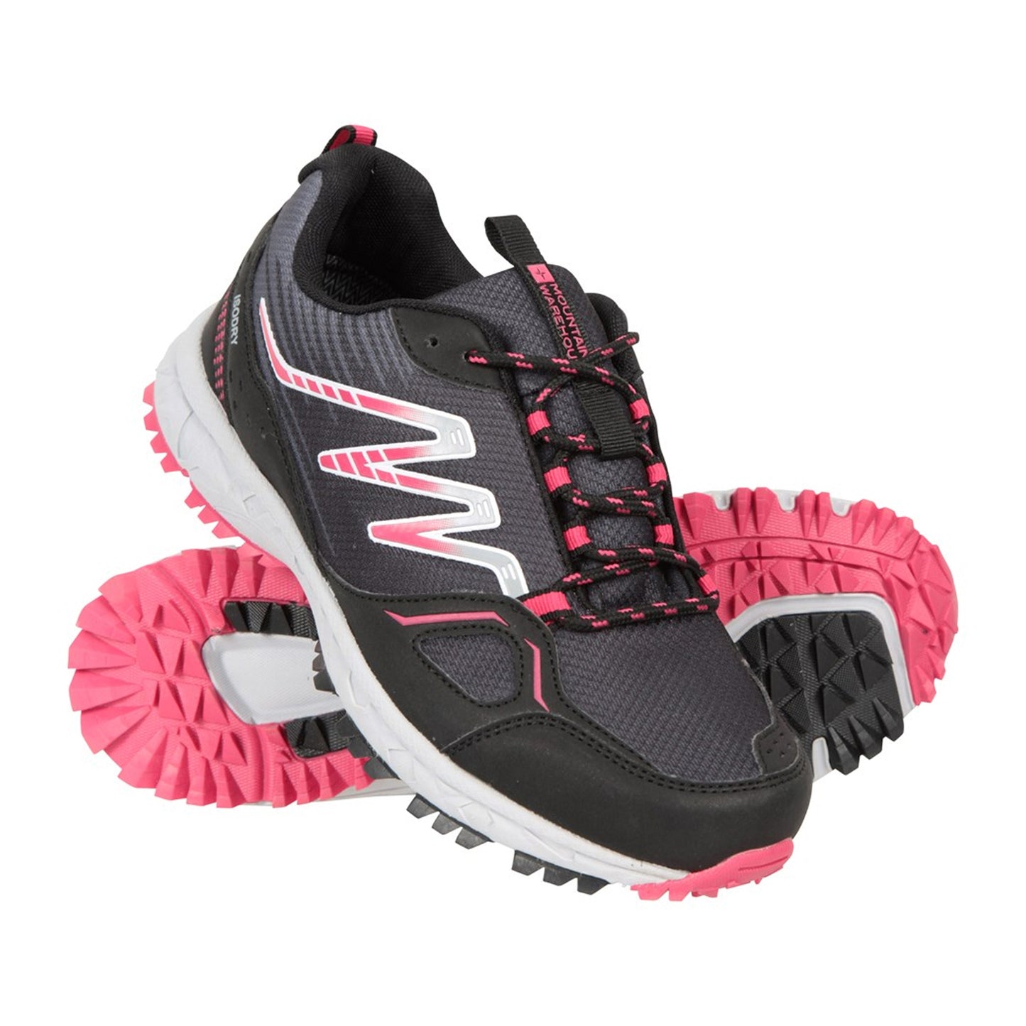 Jet Black - Close up - Mountain Warehouse Womens-Ladies Lakeside Walking Shoes