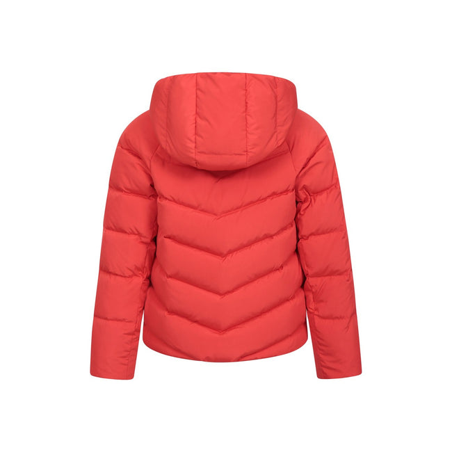 Orange - Back - Mountain Warehouse Childrens-Kids Chill Down Padded Jacket